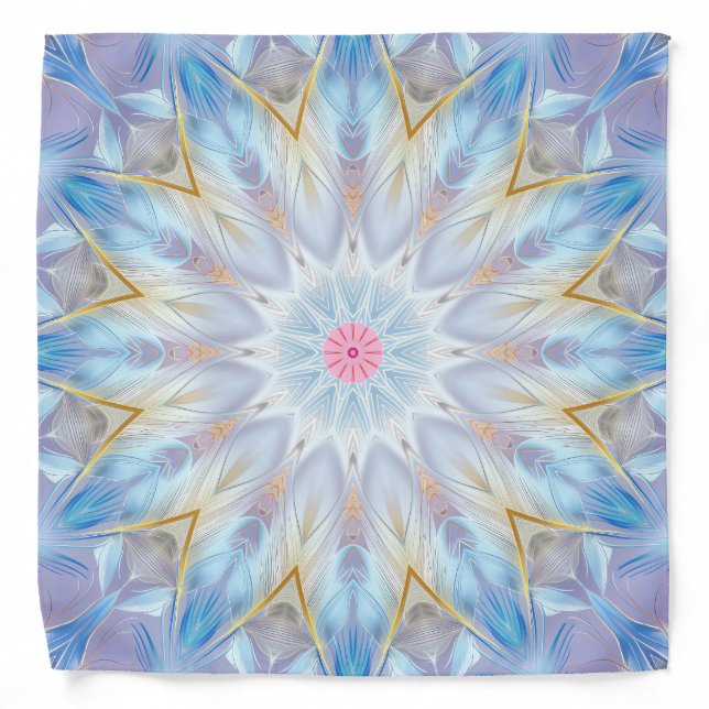 Blue Decorative Bandana (Front)