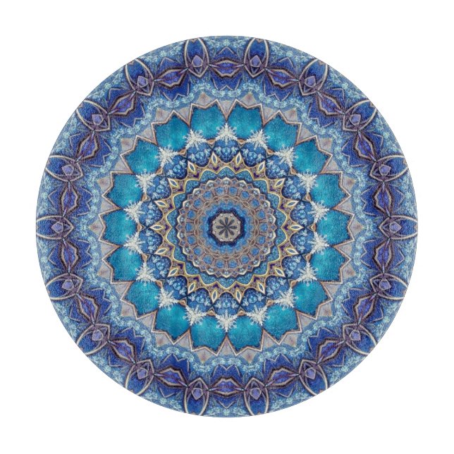 Blue Decorative Cutting Board (Front)
