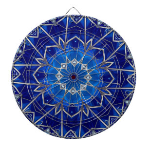 Blue Decorative Dartboard