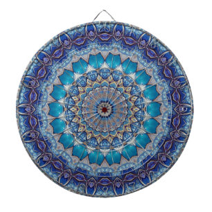 Blue Decorative Dartboard