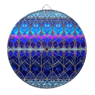 Blue Decorative Dartboard