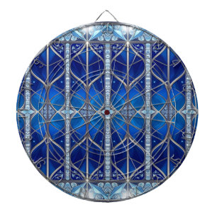 Blue Decorative Dartboard
