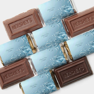 Blue Decorative Floral Hershey's Miniatures