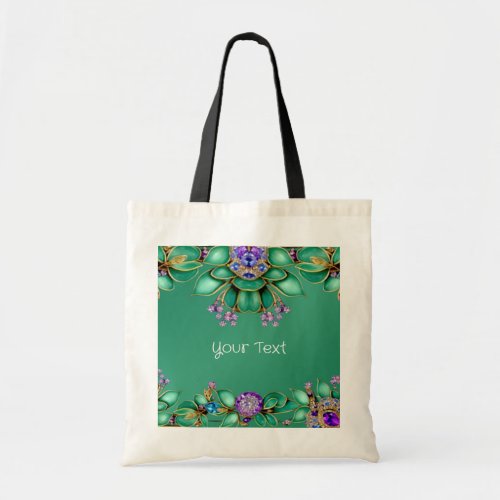 Blue Decorative Frame Tote Bag