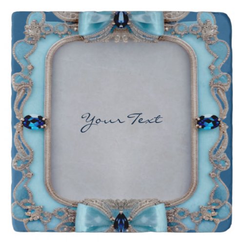 Blue Decorative Frame Trivet