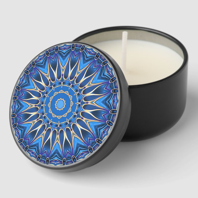 Blue Decorative Mini Candle Favors (Corner)