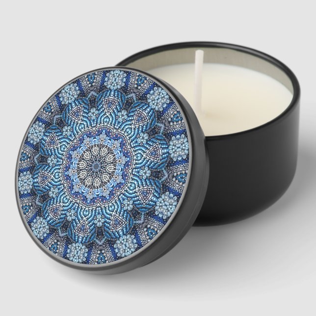 Blue Decorative Mini Candle Favors (Corner)