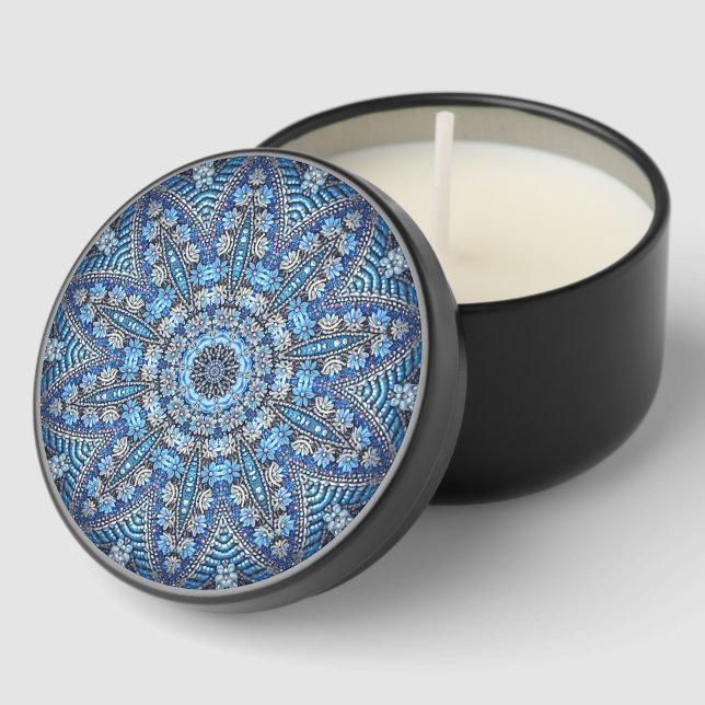 Blue Decorative Mini Candle Favors (Corner)