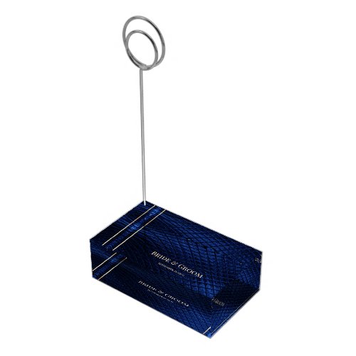 Blue Decorative Modern Wedding Table Card Holder