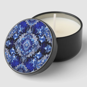 Blue Decorative Ornaments Mini Candle Favors