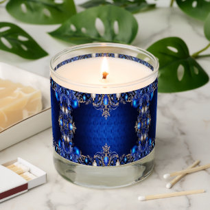 Blue Decorative Scented Jar Candle