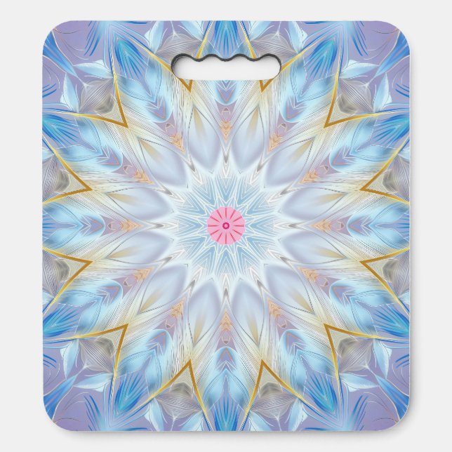 Blue Decorative Stadium Seat Cushion (Front Vertical)