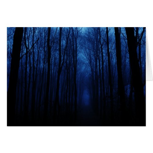 Blue Deep Forest Cards (Front Horizontal)
