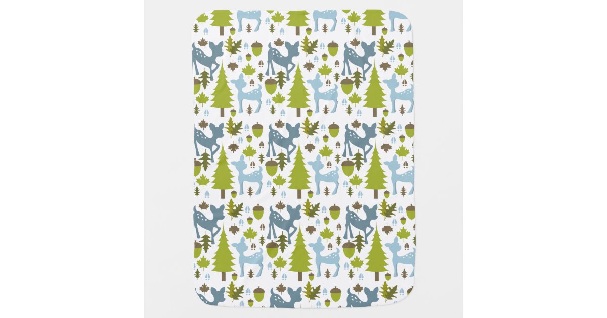 Blue Deer Baby Blanket Zazzle