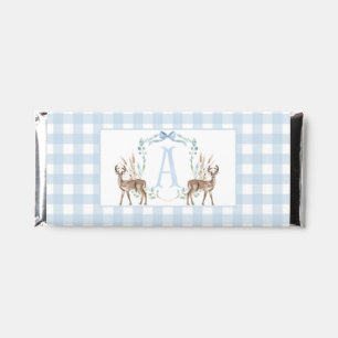 Blue Deer Baby Shower  Hershey Bar Favors