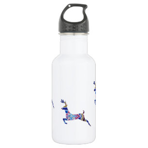 Blue Deer Custom Water Bottle (532 ml), White