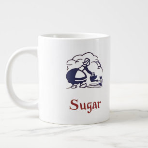 Blue Delft Dutch Girl Sugar Giant Coffee Mug