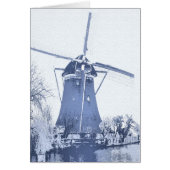 Blue Delft Dutch Windmill (Front)