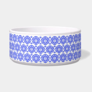 Blue delft ginger jar chinoiserie damask pattern bowl