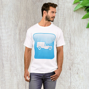 Blue Delivery Truck Icon Logistics Shipping T-Shirt