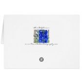 Blue Delphinium Cards (Back Horizontal)