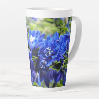 Blue Delphinium Latte Cup