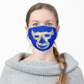Blue Demon Luchador/Wrestling Adult Cloth Face Mask (Worn)