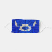 Blue Demon Luchador/Wrestling Adult Cloth Face Mask (Front, Folded)