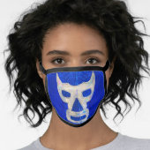 Blue Demon Mexican Luchador Face Mask (Worn Her)