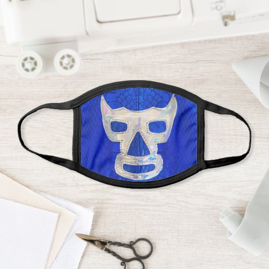 Blue Demon Mexican Luchador Face Mask (Insitu)