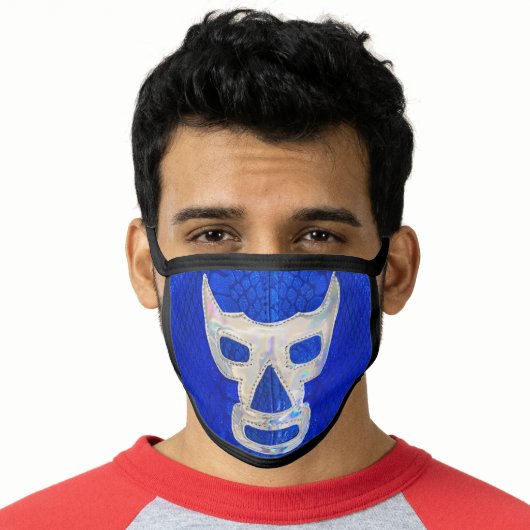 Blue Demon Mexican Luchador Face Mask (Worn Him)