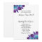 Blue Dendrobium Orchid Wedding Invitation