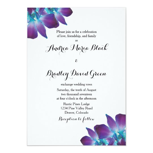 Orchid Wedding Invitations 7