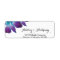 Blue Dendrobium Orchid Wedding Return Address