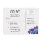 Blue Dendrobium Orchid Wedding RSVP Postcard