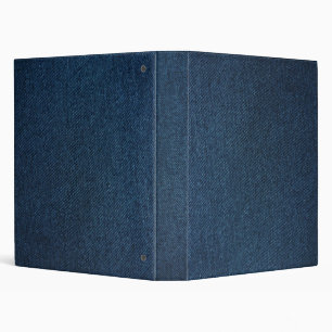 Blue Denim 3 Ring Binder