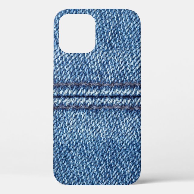 Blue denim background close-up (macro) Case-Mate iPhone case (Back)