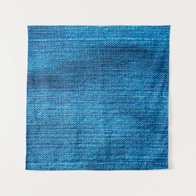 blue denim background used as a backdrop (Front)