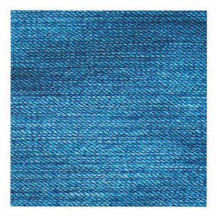 blue denim background used as a backdrop faux canvas print