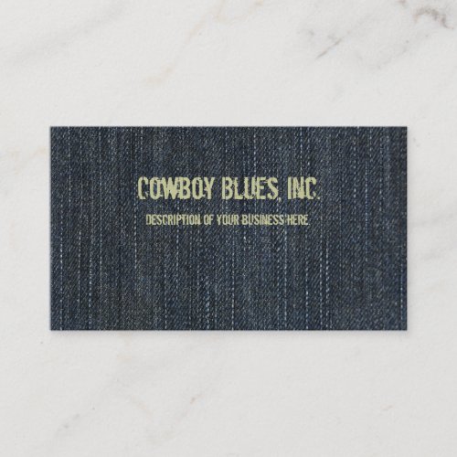 Blue Denim Business Card