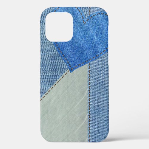 Blue Denim Heart Case_Mate iPhone Case