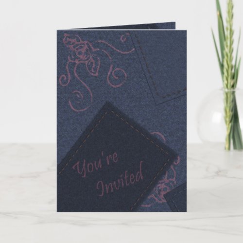 Blue Denim Invitation