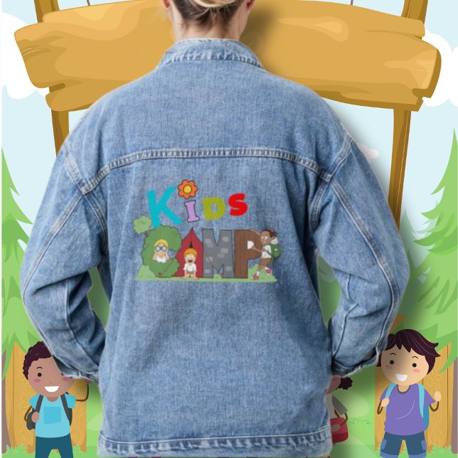 Blue Denim Jean Jacket Kids Camp (Creator Uploaded)
