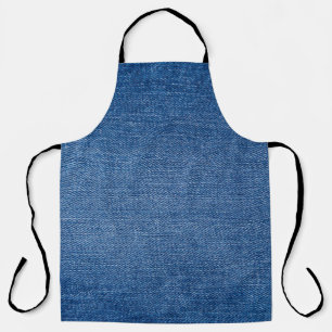 Blue denim jeans apron