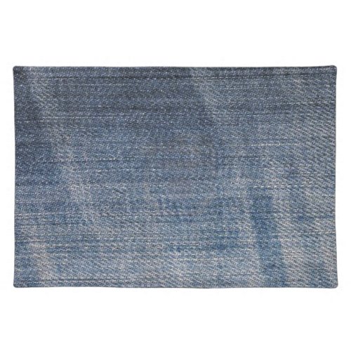 blue denim jeans fabric texture placemat