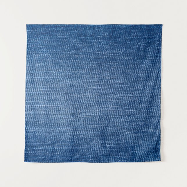 Blue denim jeans tapestry (Front)