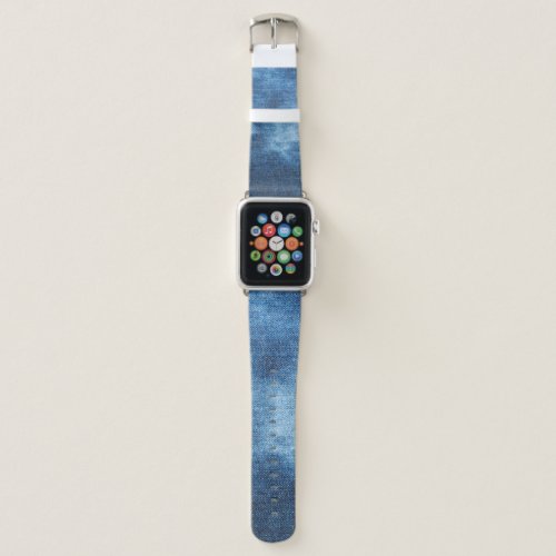 Blue denim jeans texture apple watch band