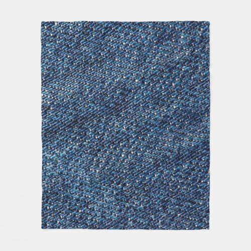 Blue denim jeans texture background fleece blanket