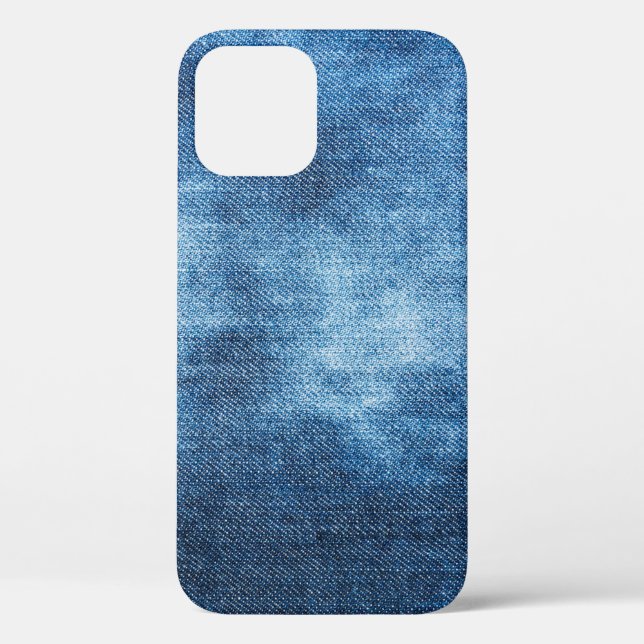 Blue denim jeans texture Case-Mate iPhone case (Back)