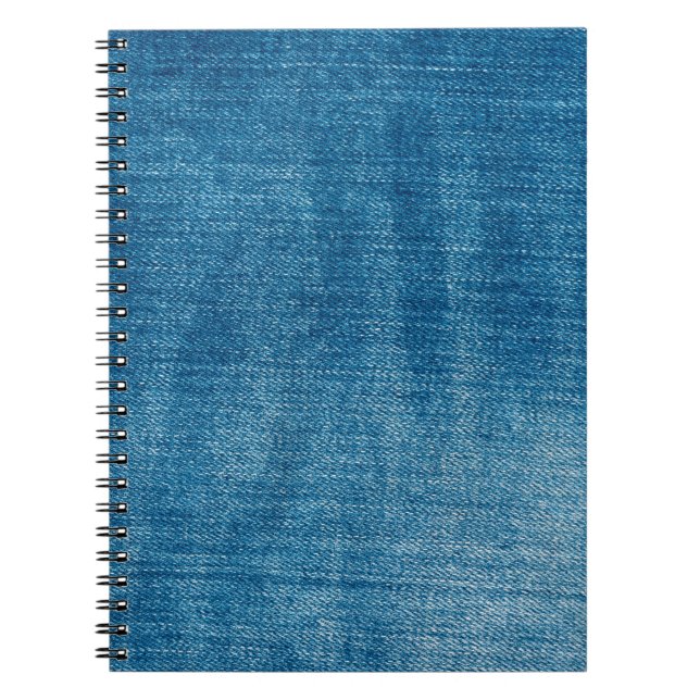 Blue denim jeans texture close up. Blue denim jean Notebook (Front)